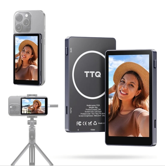 TTQ Camera Monitor for Vlog Live Stream